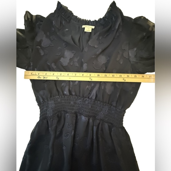 Soshanna Midnight Blue Floral Lace Dress - Picture 9 of 10